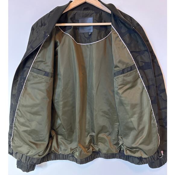 Blank NYC Camo Bomber Jacket Camouflage Military Utility Streetwear Green Sz M - Picture 6 of 11